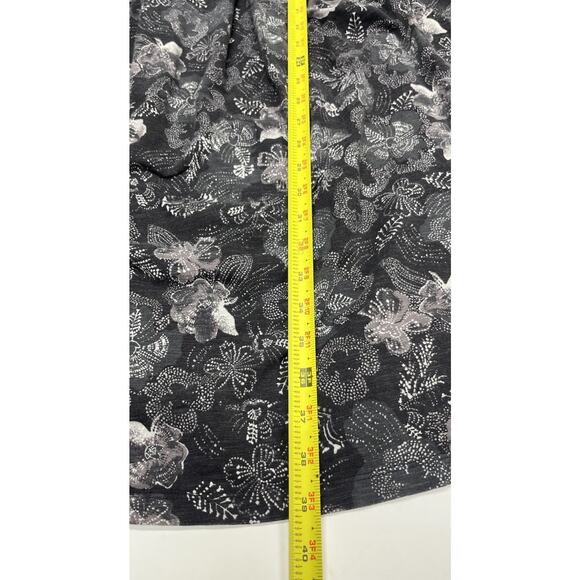 Patagonia Laurel Ridge Sun Dress Medium Gray Floral Stretch Comfort Athletic - Picture 13 of 13